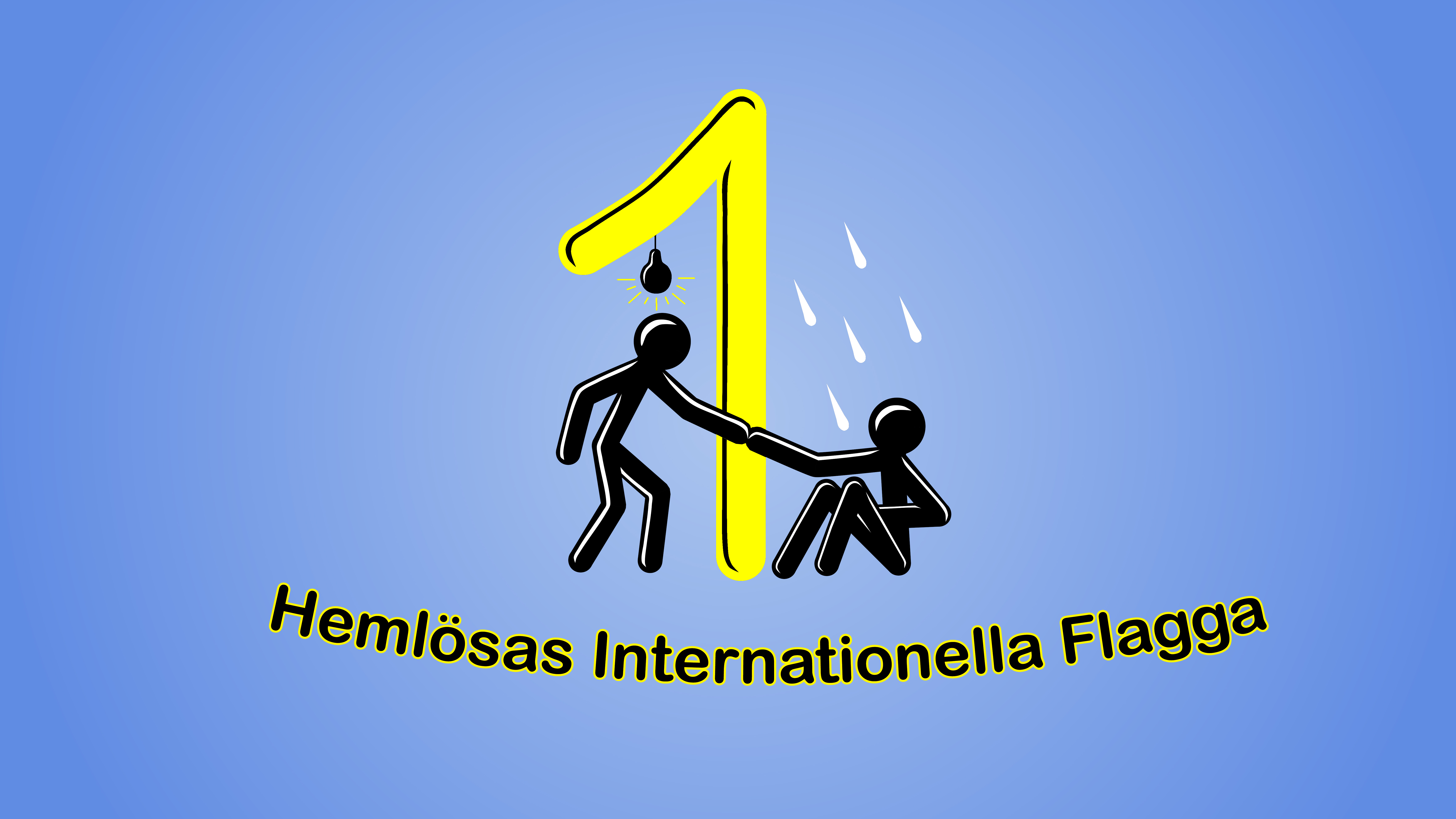 Hemlösas Internationella Flagga